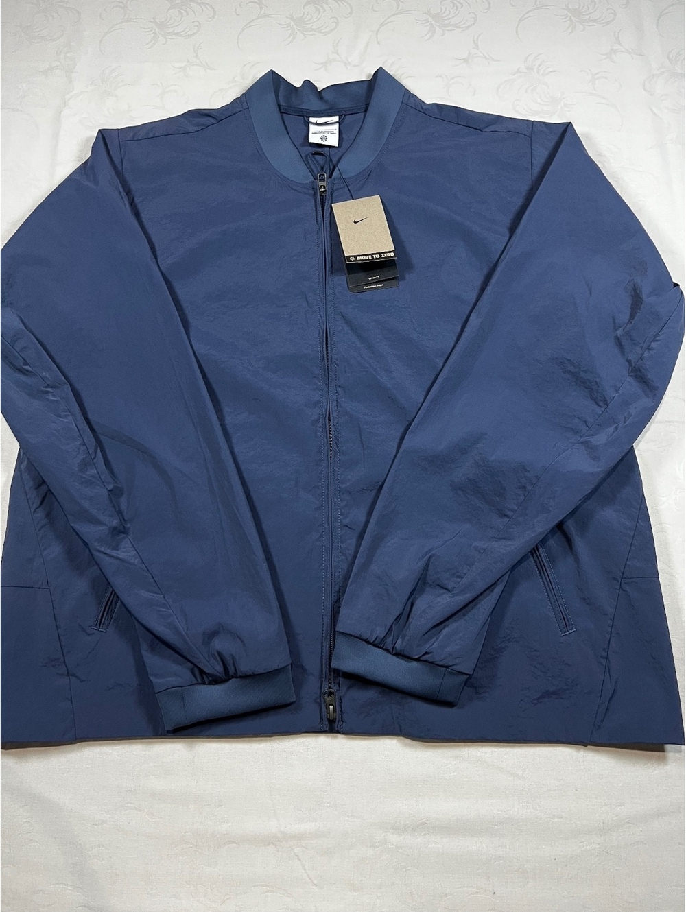 NEW $150 Nike APS Repel Bomber Packable Versatile Blue Bomber Jacket Size Large